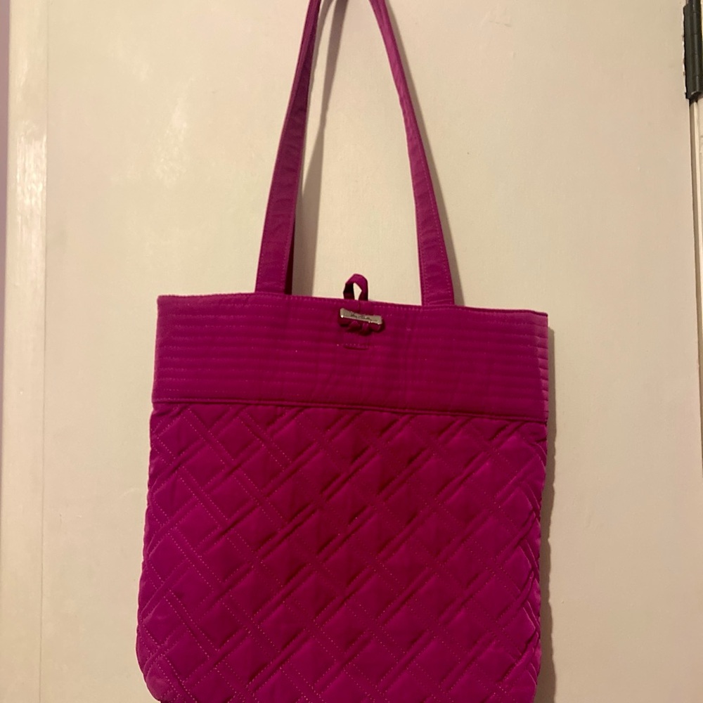 Vera Bradley Pink Quilted Fabric Tote